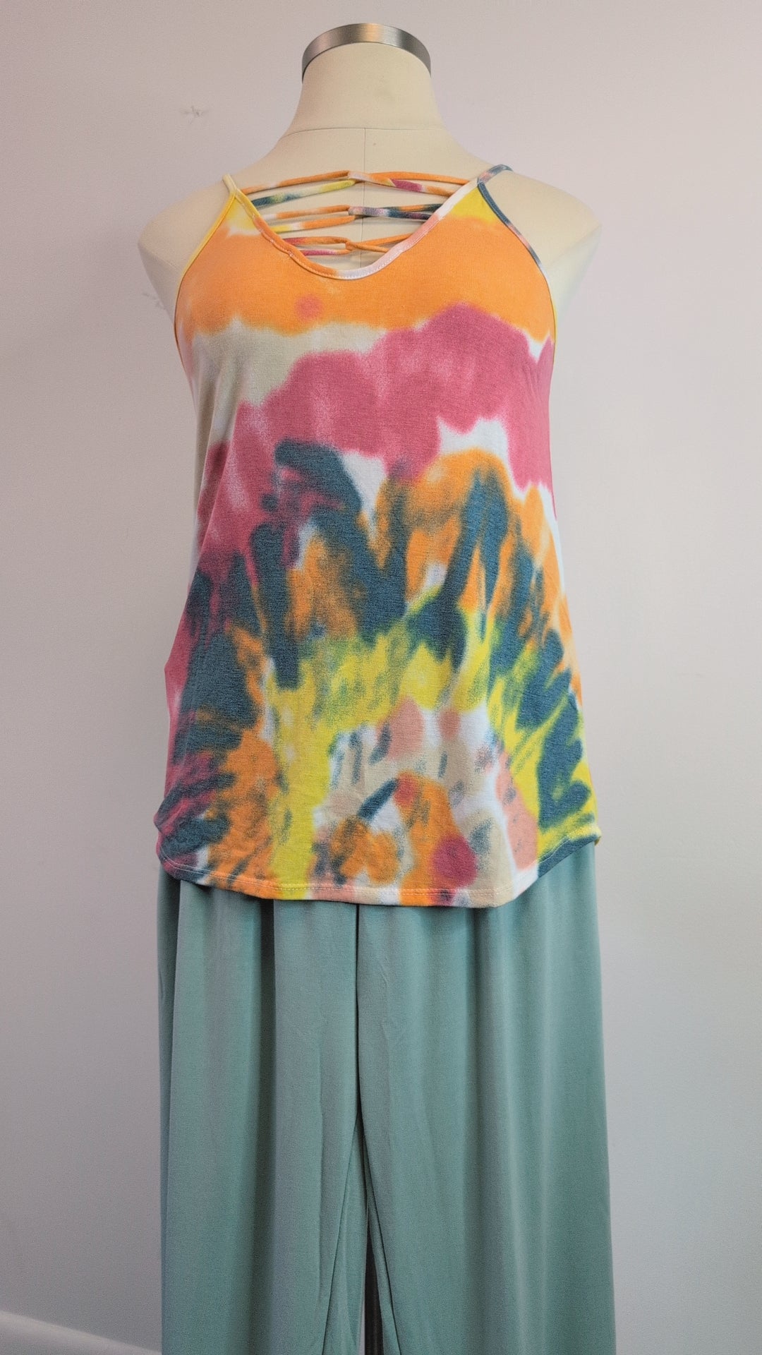 BiBi Caged Neck Knit Camisole S-XL