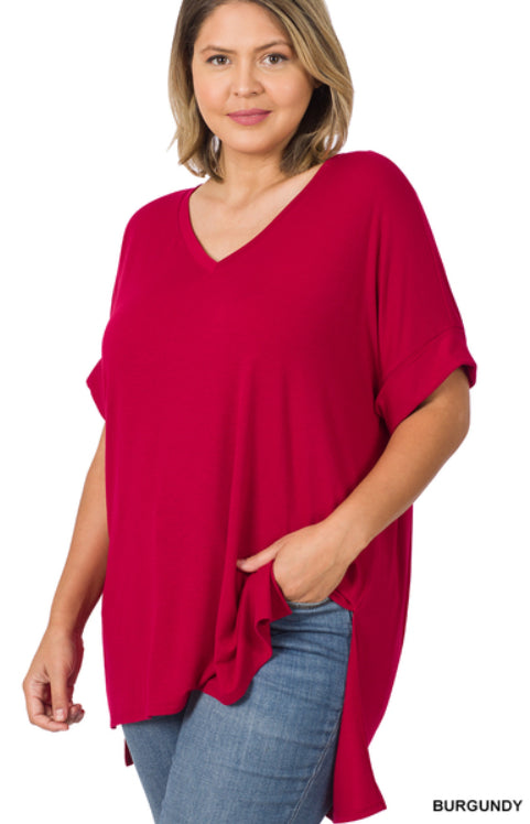 Zenana Perfect Boyfriend Tee- PLUS