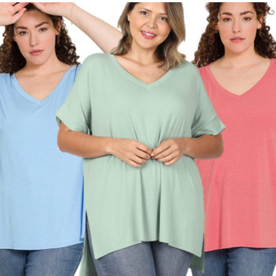 Zenana Perfect Boyfriend Tee- PLUS