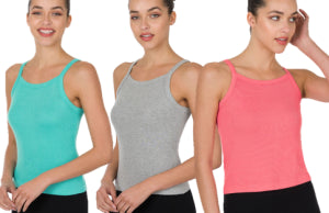 Zenana Ultra Soft Ribbed Cami- XS-XL