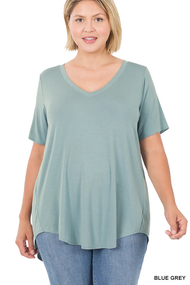 Zenana Luxe Perfect Tee- PLUS