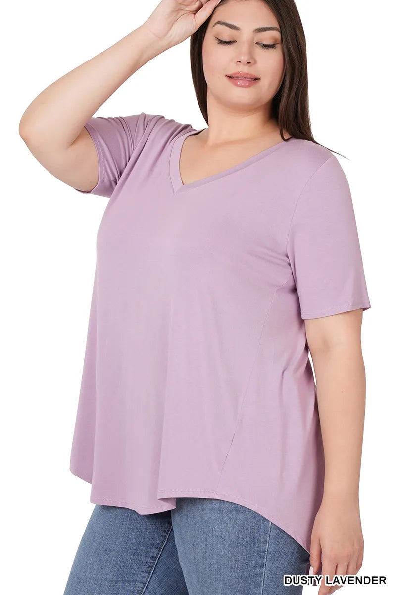 Zenana Luxe Perfect Tee- PLUS