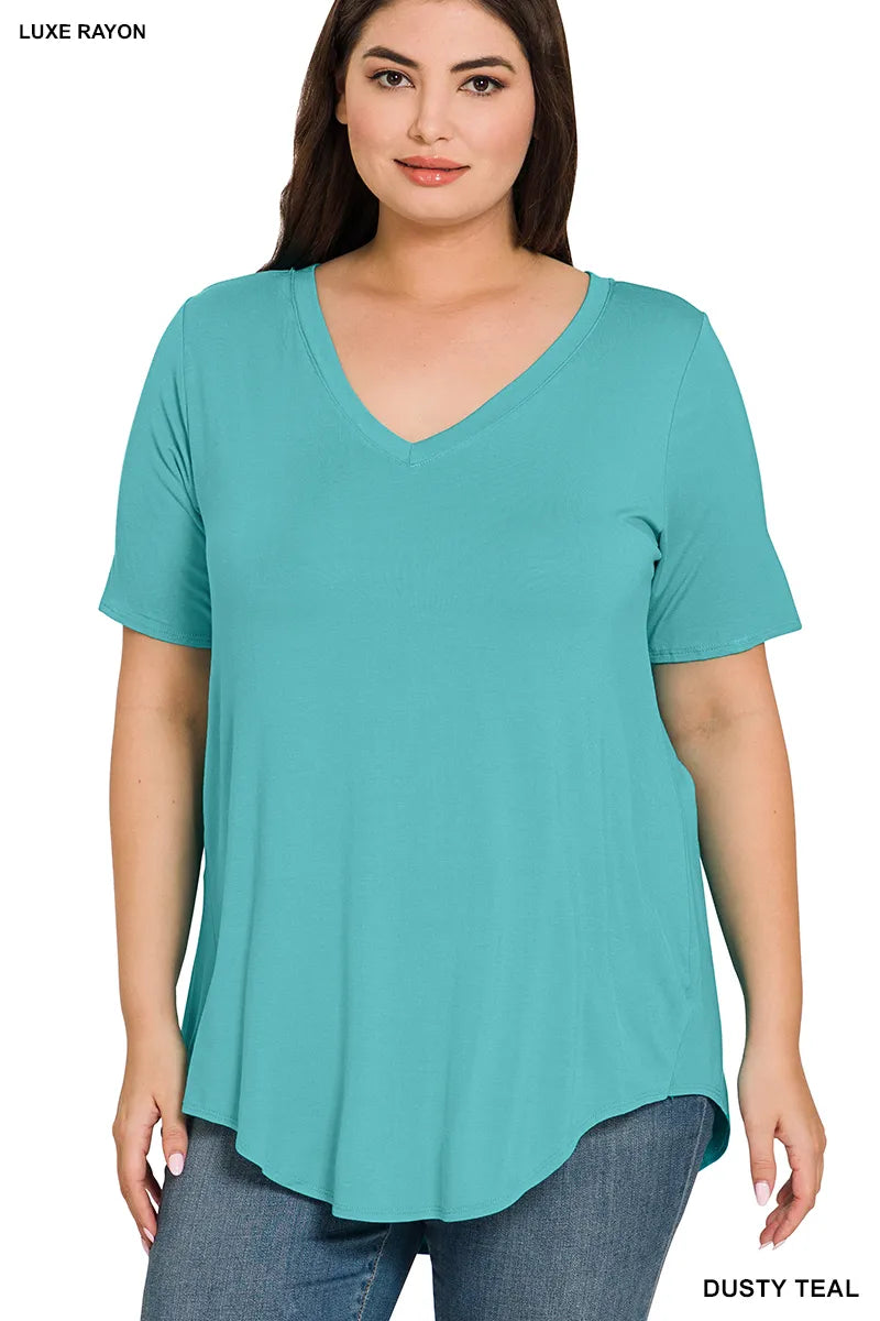 Zenana Luxe Perfect Tee- PLUS