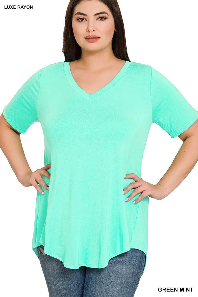 Zenana Luxe Perfect Tee- PLUS