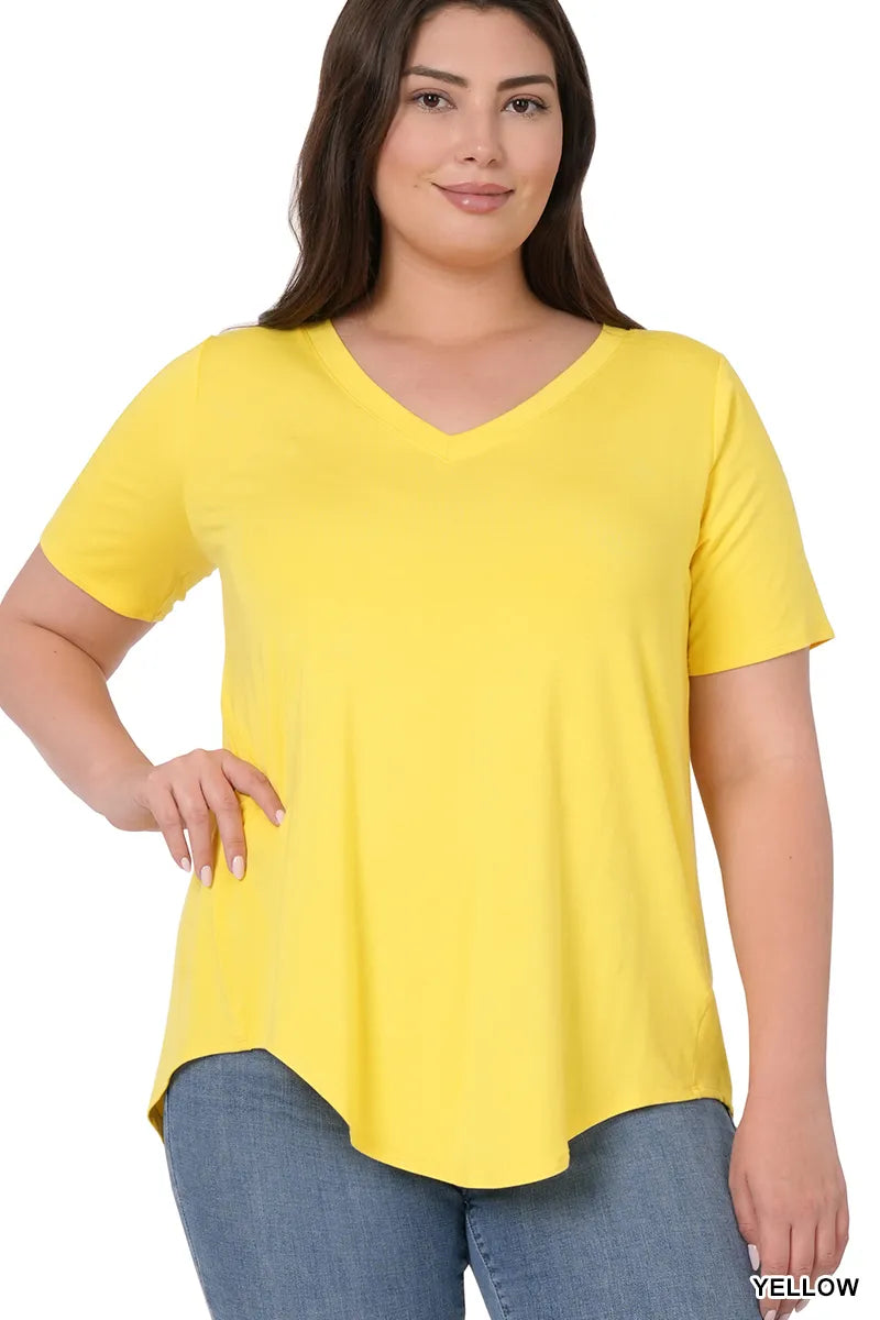 Zenana Luxe Perfect Tee- PLUS
