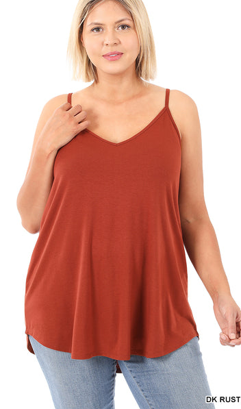 Zenana Reversible Spaghetti Cami- PLUS