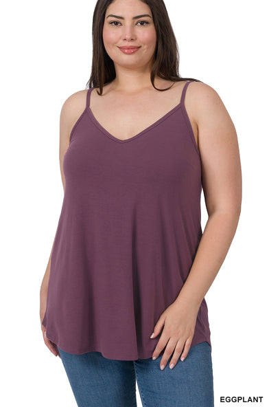 Zenana Reversible Spaghetti Cami- PLUS