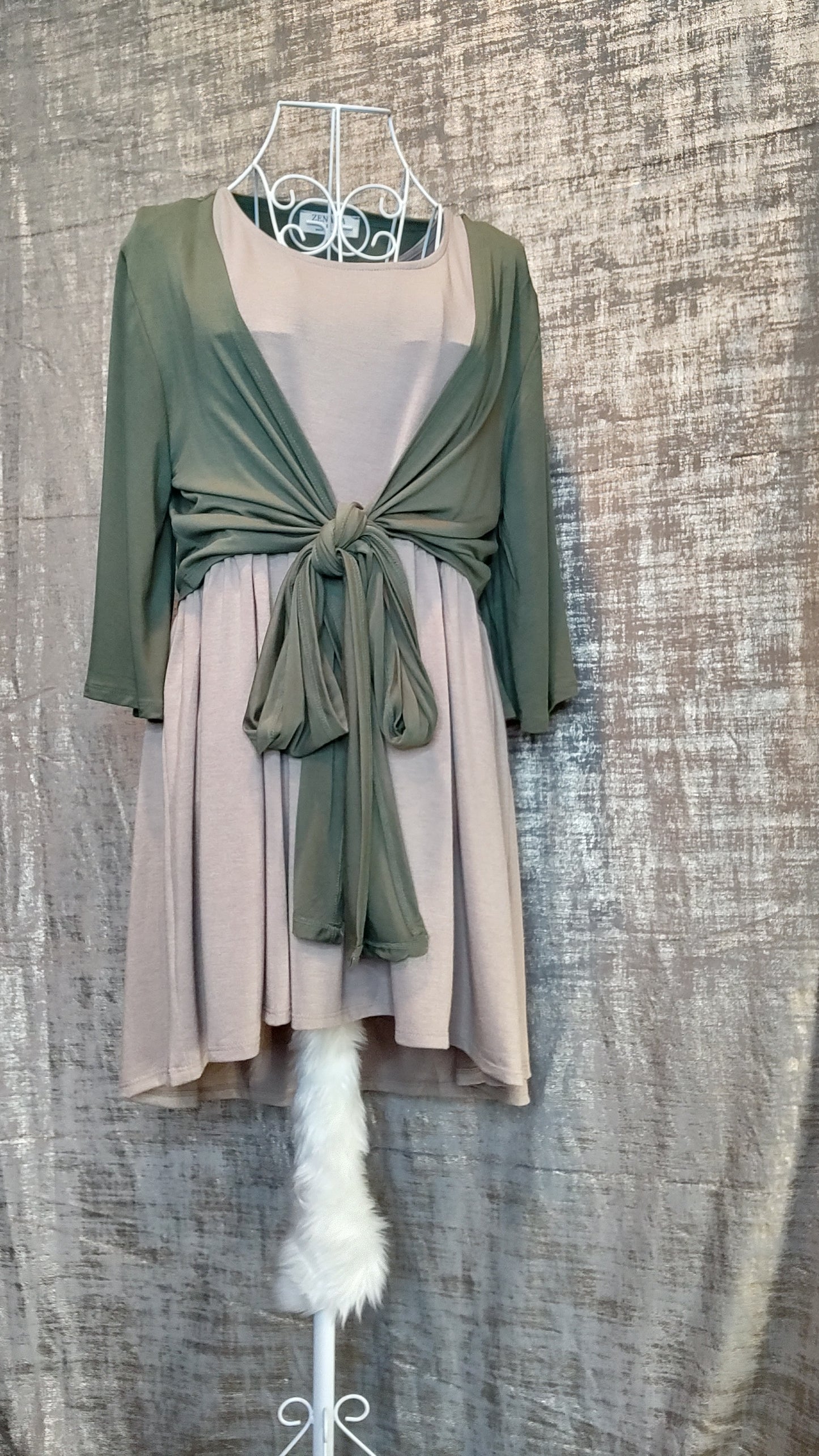 Zenana Luxe Front Tie Cropped Cardigan- S-XL