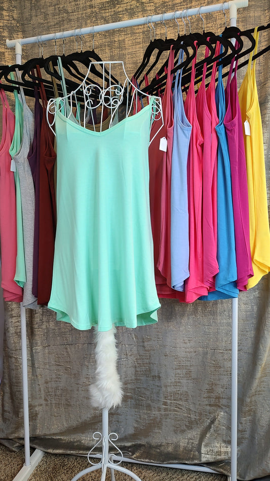 Zenana Reversible Spaghetti Cami- S-XL