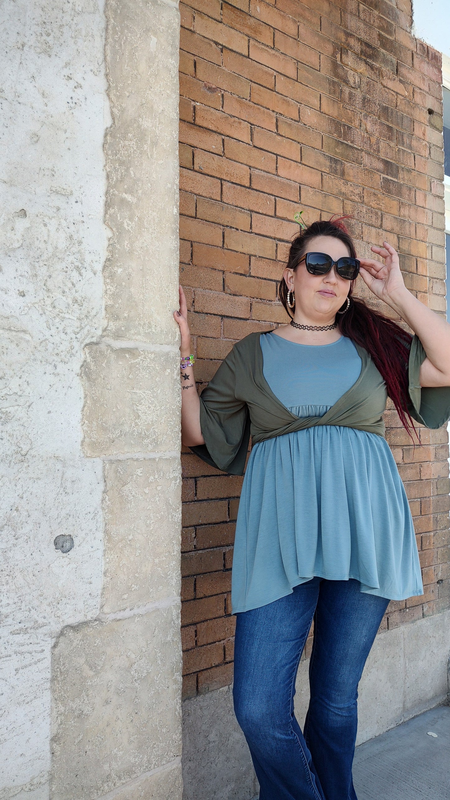 Zenana Sleeveless Babydoll Tee- S-XL