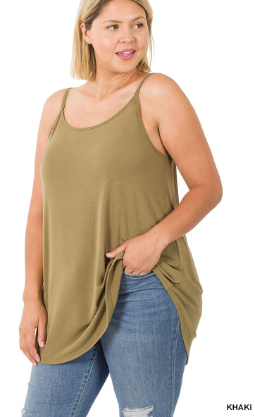 Zenana Reversible Spaghetti Cami- PLUS