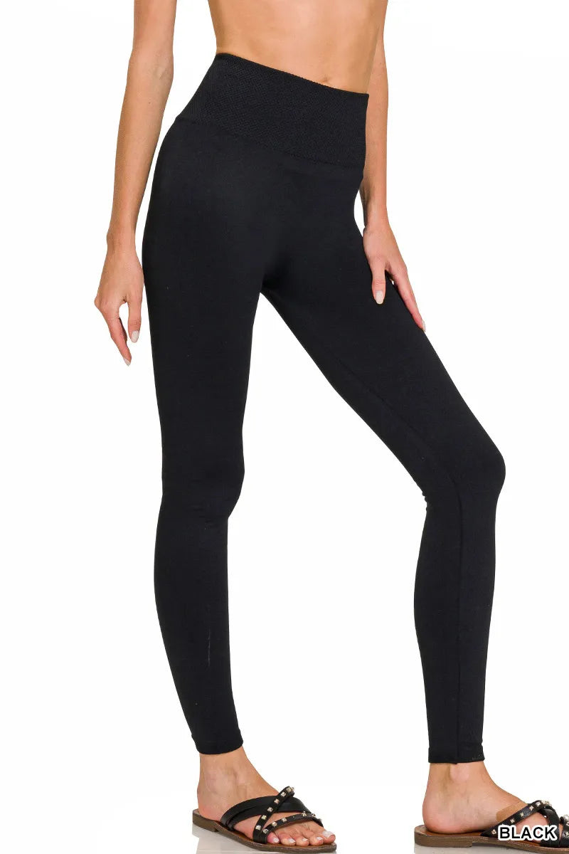 Zenana Fleece Lined Leggings- S-3X