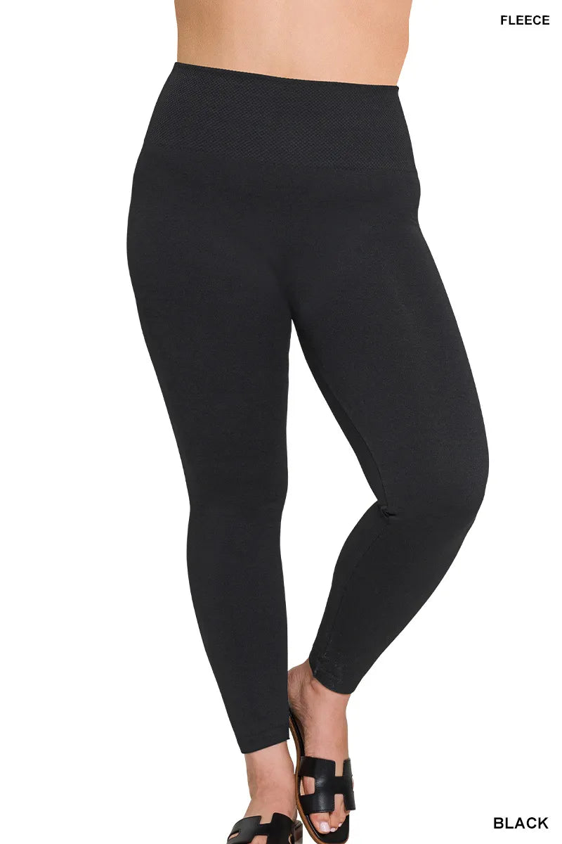 Zenana Fleece Lined Leggings- S-3X