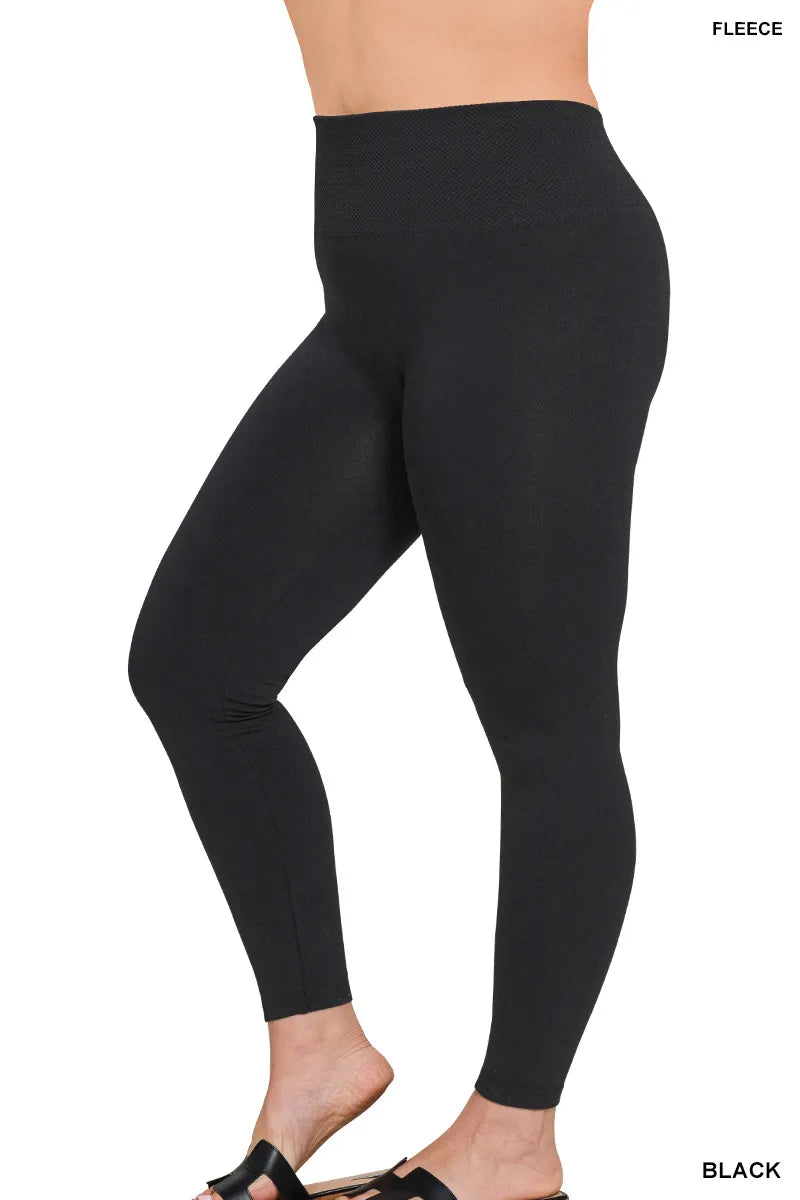 Zenana Fleece Lined Leggings- S-3X