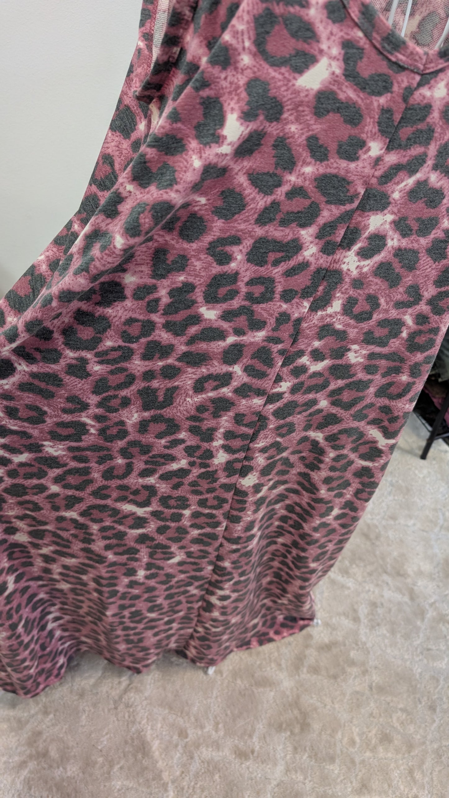 Zenana Cheetah Print Maxi Dress with Pockets- S-3X