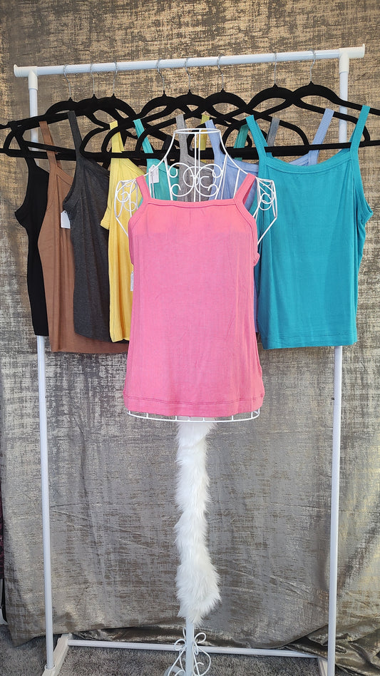 Zenana Ultra Soft Ribbed Cami- XS-XL