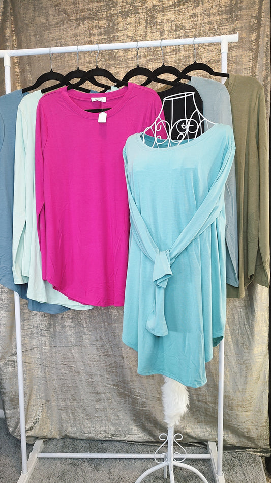 Zenana Basic LS Tee- PLUS