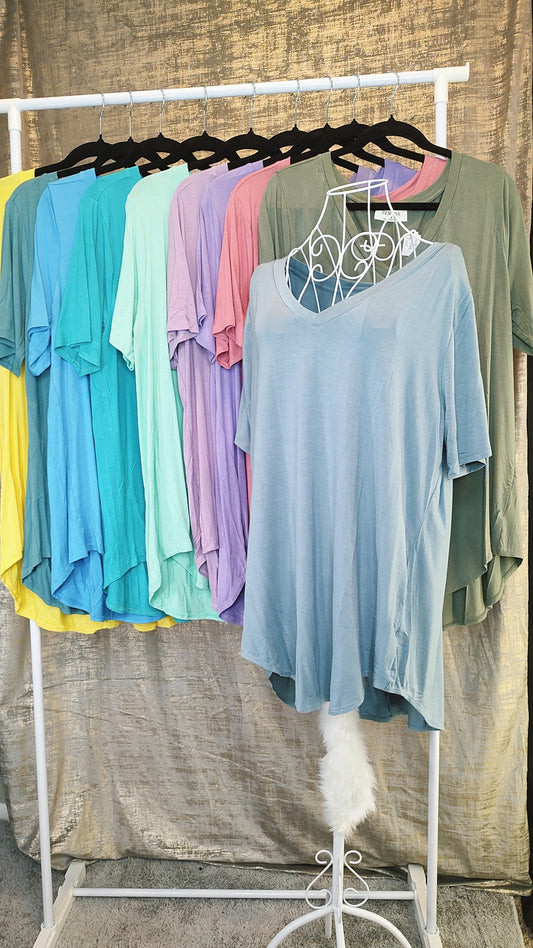 Zenana Luxe Perfect Tee- PLUS