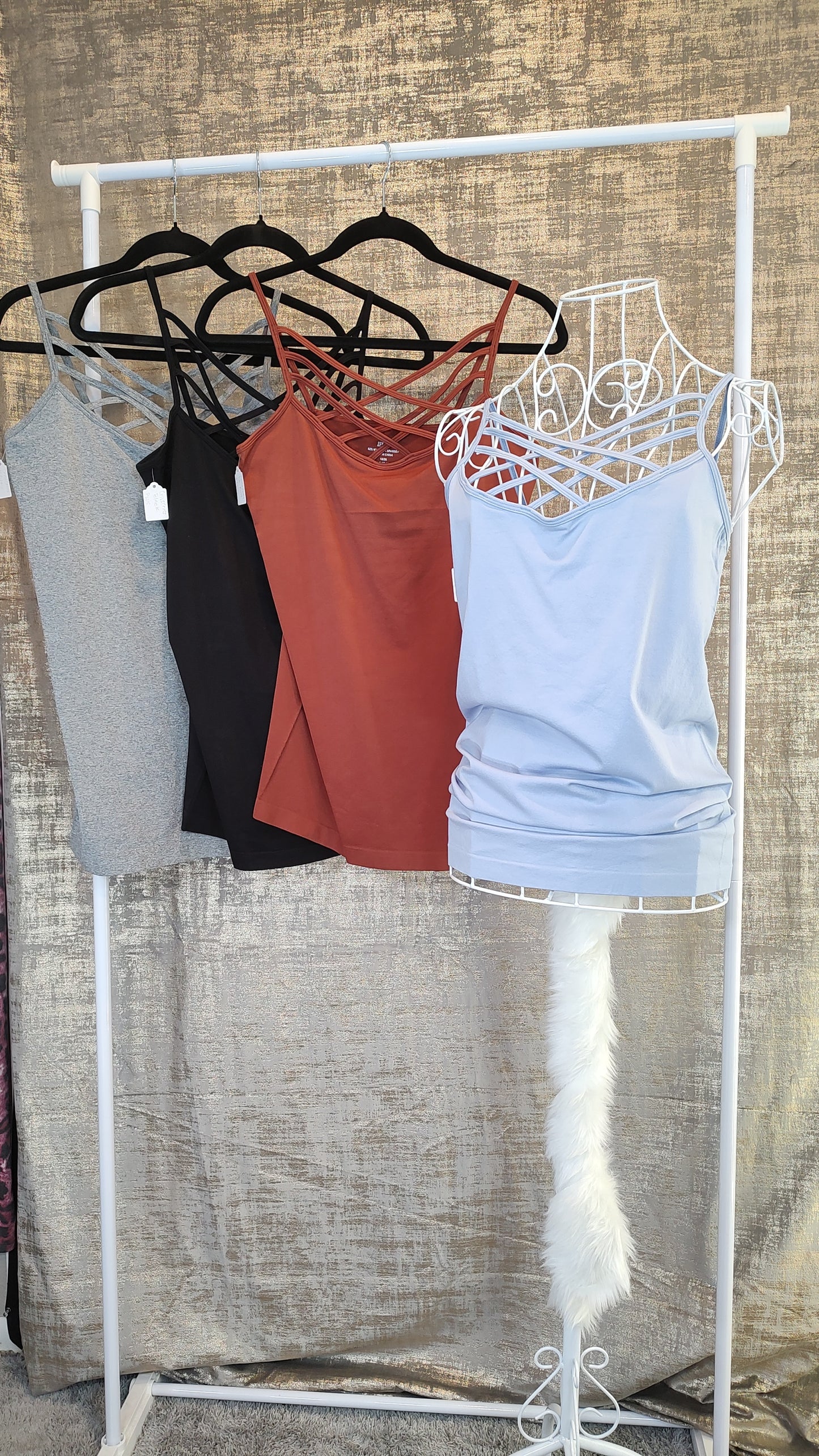 Zenana Viral Criss-Cross Cami- PLUS