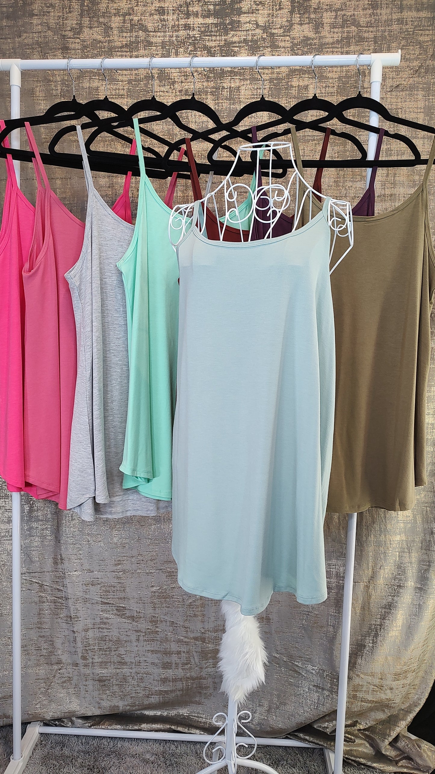 Zenana Reversible Spaghetti Cami- PLUS