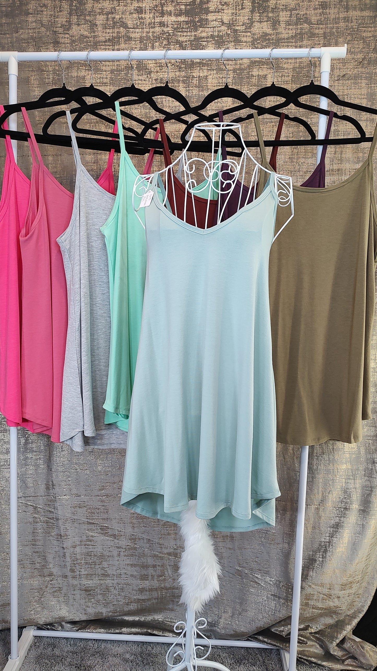 Zenana Reversible Spaghetti Cami- PLUS