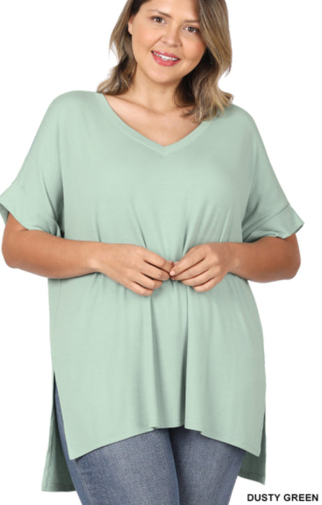 Zenana Perfect Boyfriend Tee- PLUS