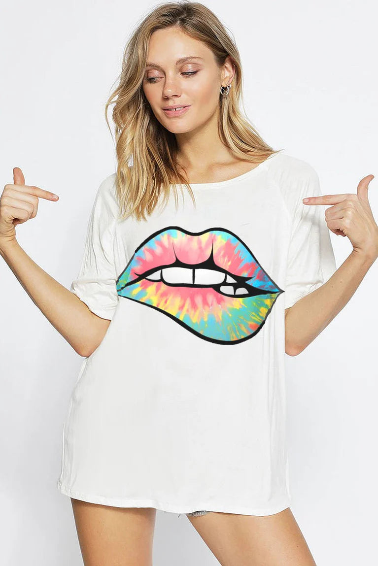 BiBi Oversized Graphic Knit Top S-XL