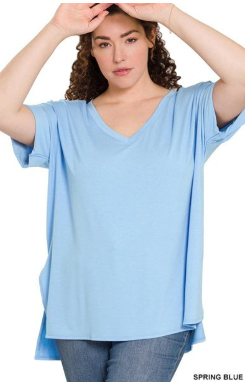 Zenana Perfect Boyfriend Tee- PLUS